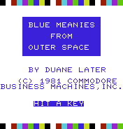 Blue Meanies from Outer Space
